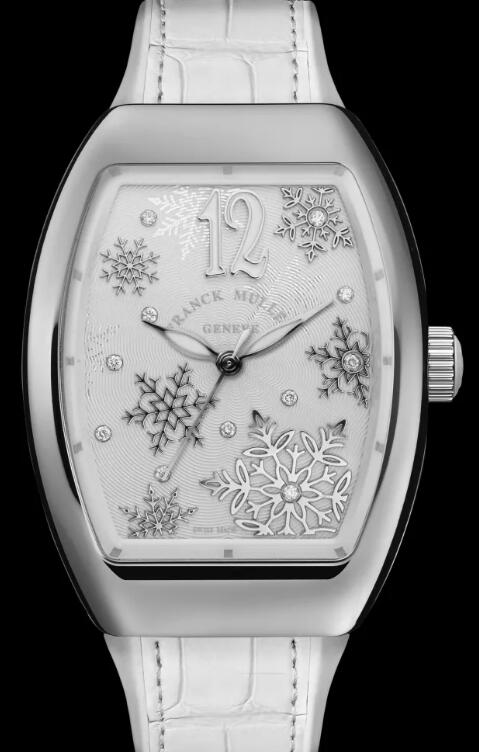 Best FRANCK MULLER Vanguard Snowflake V 32 SC AT FO SNOWFLAKE IND CD (BC) Steel Replica Watch